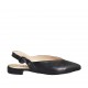 Chanel a punta da donna in pelle nera tacco 2 - Misure disponibili: 33, 34, 42, 43, 44, 45, 46