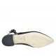Spitzer Slingback für Damen aus schwarzem Leder Absatz 2 - Verfügbare Größen:  42, 45, 46