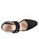 Chanel pour femmes avec boucle en daim noir talon 4 - Pointures disponibles:  32, 42, 43, 44, 45