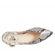Spitzer Slingback für Damen aus gedrucktem buntem Leder Absatz 2 - Verfügbare Größen:  42, 43, 44, 45
