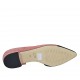 Escarpin pour femmes à côté ouvert en daim noir et rose talon 2 - Pointures disponibles:  33, 42, 43