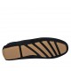 Mocassino da donna con lacci e plantare estraibile in camoscio nero - Misure disponibili: 33, 34, 42, 43, 44, 46