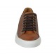 Man's laced shoe with removable insole in tan leather and braided leather - Available sizes:  37, 46, 47, 50