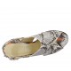 Sandalia para mujer en piel imprimida multicolor con tacon 5 - Tallas disponibles:  32, 33, 34, 45