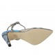 Chanel da donna con cinturino in pelle stampata multicolore camoscio azzurro tacco 9 - Misure disponibili: 42, 43, 45