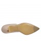Zapato abierto para mujer en piel desnuda tacon 5 - Tallas disponibles:  43, 44, 45