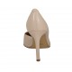 Scarpa aperta da donna in pelle nude tacco 8 - Misure disponibili: 43
