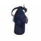 Scarpa aperta da donna con cinturino in camoscio blu, bluette e turchese tacco 5 - Misure disponibili: 32, 34, 43, 44, 45