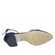 ?Escarpin ouvert pour femmes avec courroie en daim bleu, bleuet et turquoise talon 5 - Pointures disponibles:  32, 34, 43, 44, 45