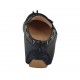 ?Mocassin avec semelle amovible et glands pour femmes en cuir imprimé noir - Pointures disponibles:  33, 42