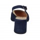 Slingback für Damen aus blauem Wildleder Absatz 5 - Verfügbare Größen:  43, 46