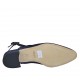 Slingback für Damen aus blauem Wildleder und gedrucktem Leder Absatz 4 - Verfügbare Größen:  32, 33, 43, 45