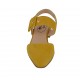 Chanel da donna con fibbia in camoscio giallo tacco 4 - Misure disponibili: 32, 33, 34, 42, 43, 44, 45, 46