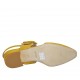 Slingback für Damen mit Schnalle aus gelbem Wildleder Absatz 4 - Verfügbare Größen:  42, 43, 44, 46