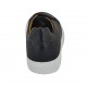 Scarpa stringata da uomo con plantare estraibile in pelle e pelle intrecciata nera - Misure disponibili: 36, 37, 38, 46, 47, 48, 49, 50