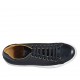 Scarpa stringata da uomo con plantare estraibile in pelle e pelle intrecciata nera - Misure disponibili: 36, 37, 47, 48