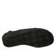 Woman's sandal with removable insole in black leather wedge heel 4 - Available sizes:  31, 33, 34, 44