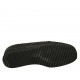 Woman's loafer with removable insole in black pierced leather wedge heel 3 - Available sizes:  31, 34, 42, 44