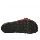 Mule pour femmes en cuir imprimé rouge avec boucle talon compensé 2 - Pointures disponibles:  43