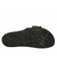 Mule pour femmes en cuir imprimé noir avec boucle talon compensé 2 - Pointures disponibles:  34, 42, 43, 44