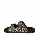 Mule ouvert pour femmes avec boucles en cuir lamé tacheté talon compensé 2 - Pointures disponibles:  32, 33, 34, 43