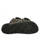 Sabot aperto da donna con fibbie in pelle laminata maculata zeppa 2 - Misure disponibili: 32, 33, 34, 43