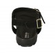 Sandalia para mujer en gamuza negra con cinturon, hebilla, acessorio y cuña 2 - Tallas disponibles:  32, 33, 34, 42, 43, 45