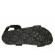 Sandale pour femmes en daim noir avec courroie, boucle, accessoire et talon compensé 2 - Pointures disponibles:  32, 33, 34, 42, 43, 45