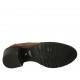 Mocassino da donna in pelle stampata color cuoio tacco 5 - Misure disponibili: 32, 33, 34, 42, 43, 44, 45