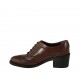 Scarpa stringata da donna modello Oxford in pelle marrone tacco 5 - Misure disponibili: 32, 33, 34, 42, 43, 45