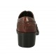 Scarpa stringata da donna modello Oxford in pelle marrone tacco 5 - Misure disponibili: 32, 33, 34, 42, 43, 45