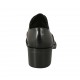 Scarpa accollata da donna con elastico in pelle nera tacco 5 - Misure disponibili: 33, 34, 43, 44