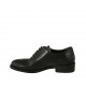 Damenoxfordschuh mit Schnürsenkeln und Flügelkappe aus schwarzem Leder Absatz 3 - Verfügbare Größen:  32, 33, 42, 43, 44, 45