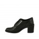 Oxfordschuh mit Schnürsenkeln für Damen aus schwarzem Leder Absatz 7 - Verfügbare Größen:  33, 34, 42, 43, 44