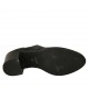 Zapato oxford para mujer con cordones en piel negra tacon 7 - Tallas disponibles:  33, 34, 42, 43, 44