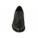 Oxfordschuh mit Schnürsenkeln für Damen aus schwarzem Leder Absatz 5 - Verfügbare Größen:  32, 33, 34, 43, 45