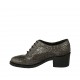 Scarpa stringata Oxford da donna in vernice stampata grigia tacco 5 - Misure disponibili: 32, 33, 34, 42, 43, 44, 45
