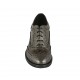 Zapato oxford para mujer con cordones en charol imprimido gris tacon 5 - Tallas disponibles:  32, 33, 34, 42, 43, 44, 45