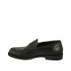 Mocasino para mujer en piel de color negro tacon 2 - Tallas disponibles:  32, 33, 34, 43, 44, 45