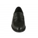 Mocassin pour femmes en cuir de couleur noir talon 2 - Pointures disponibles:  32, 33, 34, 43, 44, 45
