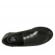 Mocassin pour femmes en cuir de couleur noir talon 2 - Pointures disponibles:  32, 33, 34, 43, 44, 45