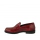 Damenmokassin aus rotem bedrucktem Lackleder Absatz 2 - Verfügbare Größen:  33, 34, 43