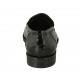 Mocassin pour femmes en cuir verni imprimé noir talon 2 - Pointures disponibles:  32, 34, 43, 44