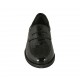 Mocassin pour femmes en cuir verni imprimé noir talon 2 - Pointures disponibles:  32, 34, 43, 44
