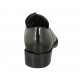 Scarpa stringata da donna modello derby in pelle abrasivata nera tacco 3 - Misure disponibili: 33, 34, 43, 44, 45