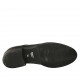 Derbyschuh mit Schnürsenkeln für Damen aus schwarzem gebürstetem Leder Absatz 3 - Verfügbare Größen:  33, 34, 43, 44, 45