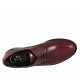 Damenderbyschuh mit Schnürsenkeln aus bordeauxfarbenem Leder Absatz 3 - Verfügbare Größen:  34, 42, 43, 44, 45