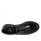 Chaussure derby à lacets pour femmes en cuir verni imprimé de couleur noir talon 3 - Pointures disponibles:  33, 43, 44, 45