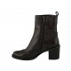 Bottines pour femmes avec fermeture éclair et bout golf en cuir marron talon 6 - Pointures disponibles:  33, 34, 42, 43, 44, 45