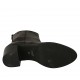 Botin para mujer con cremallera y punta de ala en piel marron tacon 6 - Tallas disponibles:  33, 34, 42, 43, 44, 45